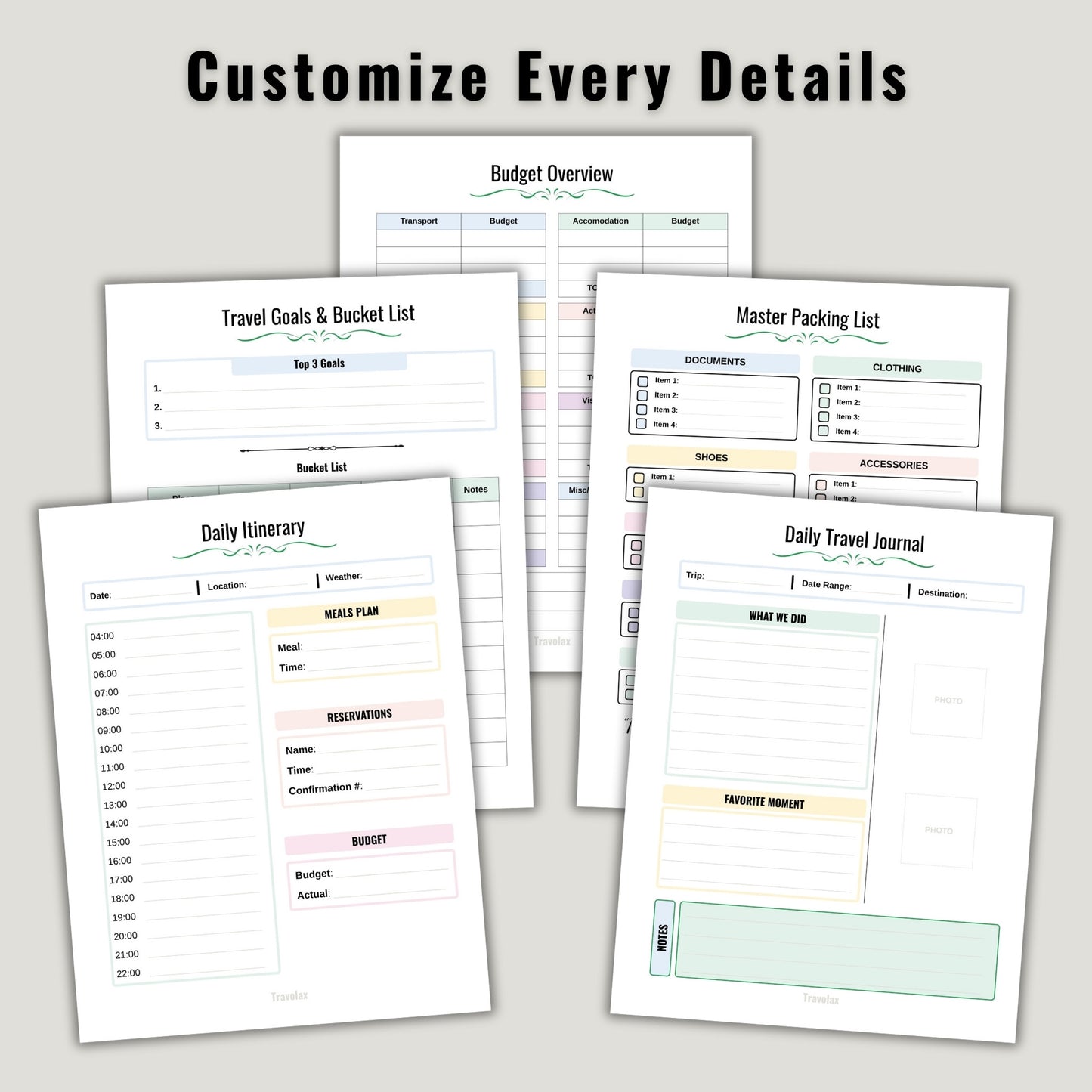 Ultimate Travel Planner | Printable & Fillable