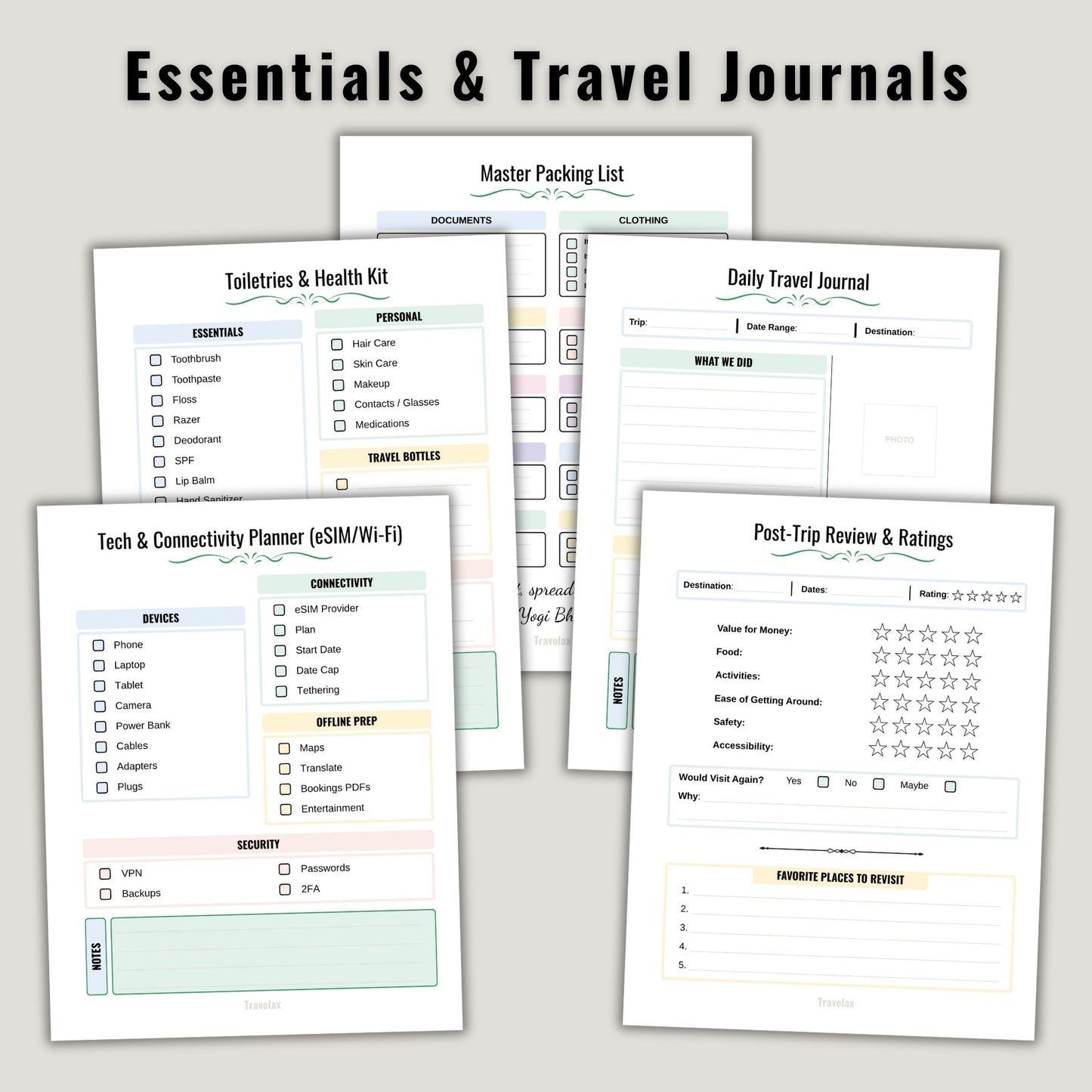 Ultimate Travel Planner | Printable & Fillable