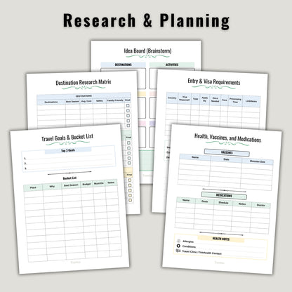 Ultimate Travel Planner | Printable & Fillable