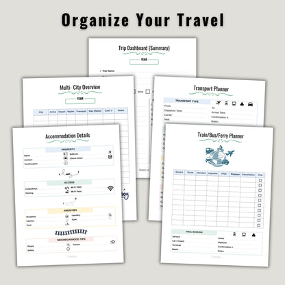 Ultimate Travel Planner | Printable & Fillable